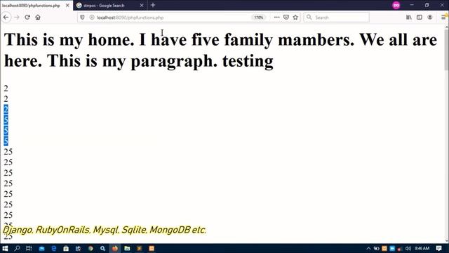 PHP built in functions Part-16 | strpos whileLoop