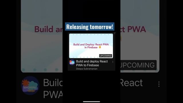 React PWA app with Firebase hosting!