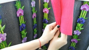 Ростовые гигантские гвоздики из гофрированной бумаги / Украшения для праздника 9 мая /