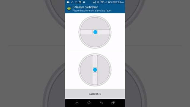 G-Sensor Motion Sensor calibration on android smartphones