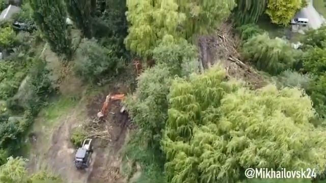 БАМ, ход работ по чистке русла реки Чла смотреть онлайн