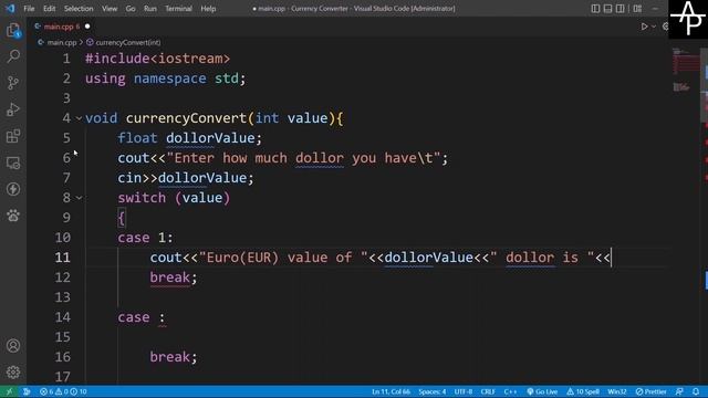 Currency Converter in Cpp Language || Cpp Language Project