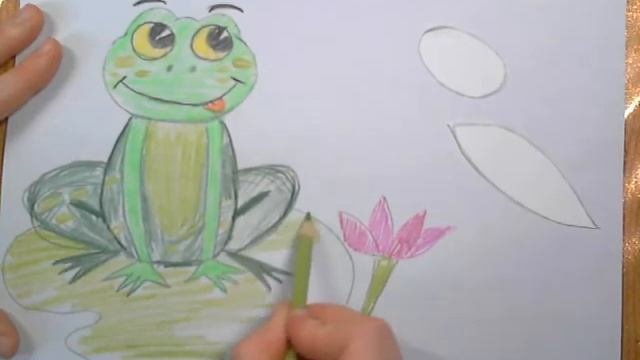 Пошаговое рисование для всей семьи . Лягушка и комар. смотреть онлайн