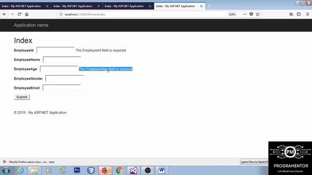21 | Data Annotation In ASP.NET MVC | Required Data Annotation | Form Validation (Hindi/Urdu)