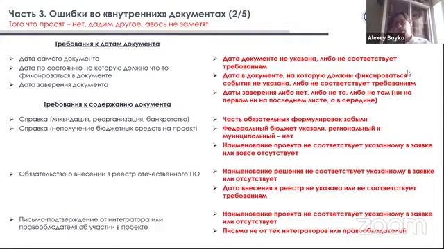 Разбор ошибок при подаче заявок на конкурс грантов смотреть онлайн