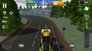 Cargo Transport Simulator: Peterbilt Cabover 8x4 lift axle Hauling Heavy Equipment