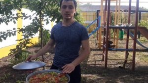 БАРАНИНА-ТУШЕНАЯ. Баранина с овощами на костре.