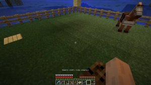 как надеть седло на лошадь в Minecraft