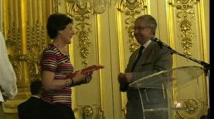 Remise prix Sélyre par Michel Le Royer. Hôtel de Ville de Lyon. 28 avril 2010.