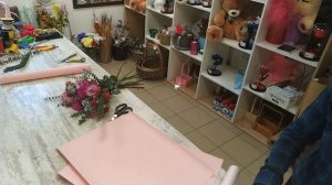 Простая упаковка букета