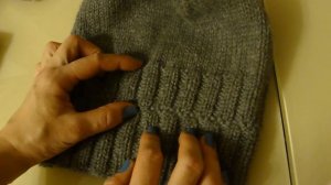 Шапка спицами. Мужская шапка спицами описание