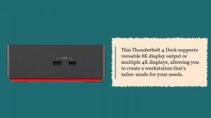 Lenovo 40B00135US Thunderbolt 4 ThinkPad Universal Dock 8K Display Support Review