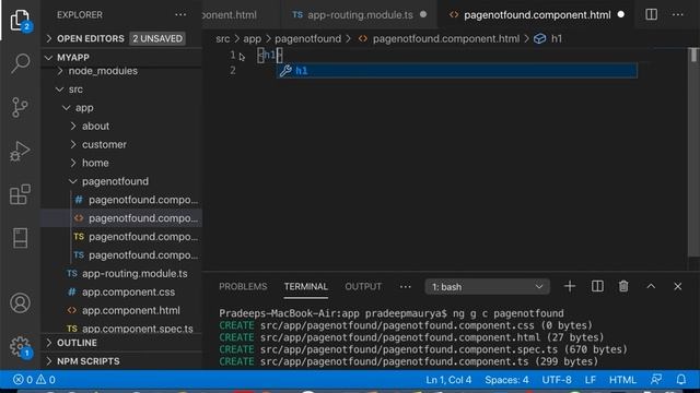 Wildcard Routing in Angular | Page Not Found | 404 Error | Angular 10 Tutorials in Hindi | Part-26 смотреть онлайн