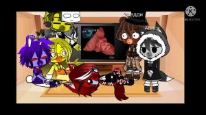 реакция 1 фнафа + Алиса а тт Tine bunny (зайчик) ???