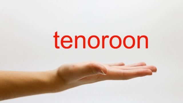 How to Pronounce tenoroon - American English смотреть онлайн