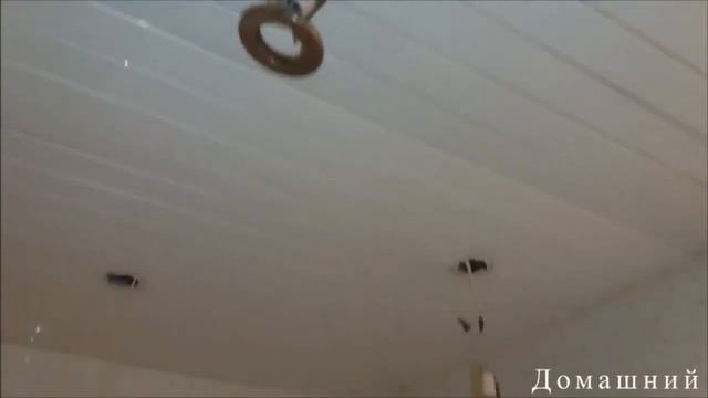 Домашний мастер, Монтаж точечных светильников в ванной с заменой на LED