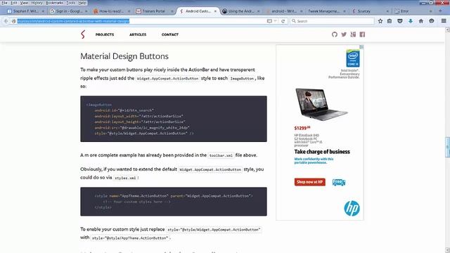 Android Custom Centered ActionBar with Material Design смотреть онлайн