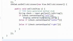 Android Application Development Tutorial   029   Set Gravity within Java