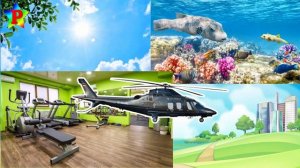 Выбери фон для транспорта Яхта Вертолёт Тепловоз Логика v43