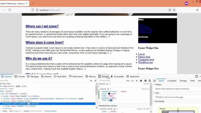 022 Cutomizing Content in Home Page | Wordpress Theme Development Course With Bootstrap 5 And PHP
