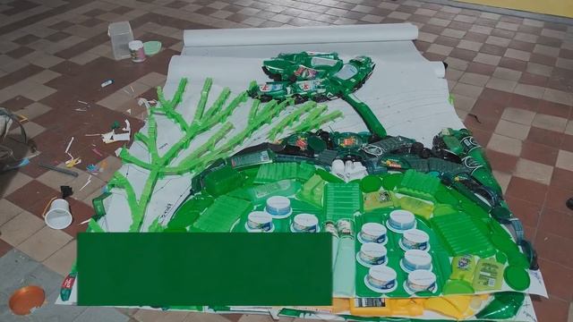 "Мозаичное панно" Тележкин сон" в рамках эко-проекта #ПЕРЕрождение. Вторая жизнь пластика" смотреть онлайн