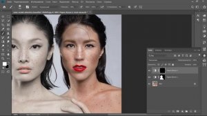 #10 Простые коллажи - Как поменять цвет кожи в Photoshop / Skin tone changes