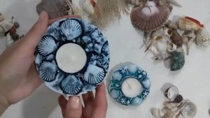 Подсвечник на морскую тему