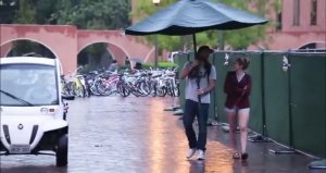Как порадовать незнакомцев в дождливый день