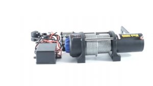 Лебедка электрическая 12V Electric Winch 5000lbs / 2268 кг стальной трос
