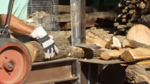 Инерционный дровокол собранный своими руками