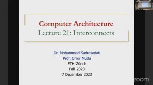 Computer Architecture - Lecture 21: Interconnects (Fall 2023)