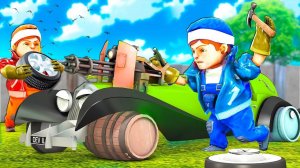 ДЕЛАЕМ МАШИНУ НА РАЗНЫХ КОЛЕСАХ ДЛЯ ЭПИЧНЫХ ПЕРЕСТРЕЛОК НА ПУШКАХ В СКРАП МЕХАНИК (Scrap Mechanic)