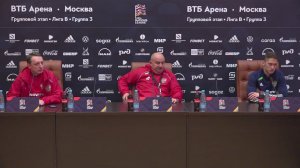 Пресс-конференция сборной России перед матчем Лиги наций с Венгрией