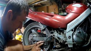 замена колодок на kawasaki zzr 250