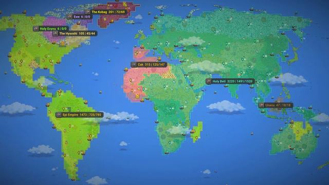 Battle for the Earth. 48x Speed - WorldBox Timelapse смотреть онлайн