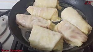 96.Голубцы./cabbage rolls.Очень вкусные голубцы обжаренные на сковороде.