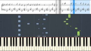 Bonetrousle/Nyeh Heh Heh! Cover on Grand Piano (Undertale) [Animated Roll and Sheet Music]