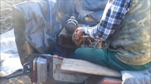 Комбайн для выбивание шляпок подсолнуха, Чистка семечек подсолнуха