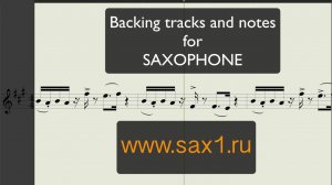 Syntheticsax - Night Walk (Backing Track with Note for saxophone)