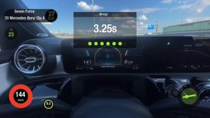 mercedes CLA45s Разгон 0-100 км/ч Замер скорости