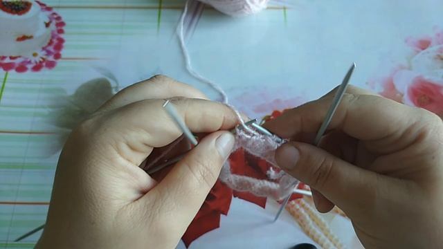 узор замочек на пяти спицах смотреть онлайн