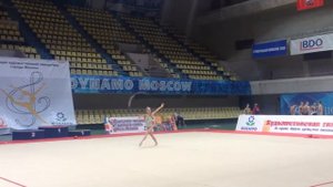 Валерия Прихожденко упражнение с обручем. Москва