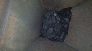 Как грызет уголь плунжерная горелка.