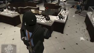 GTA 5 ограбление ювелирного магазина громко