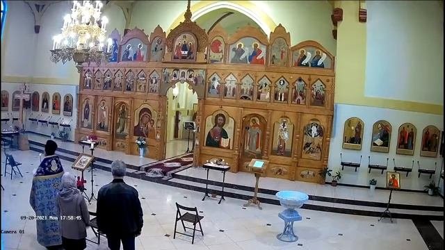 Всенощное бдение, начало трансляции богослужения 20.09.2021 в 17-00