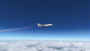 Ту-154 на эшелоне