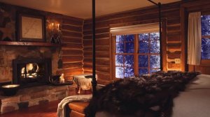 Звуки метели и расслабляющие звуки камина  для Сна  В Успокаивающей комнате Звуки Метели с камином