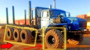 Урал Гигант Зачем на этот УРАЛ 8х8 установили колёса от трактора Т-150 Ответ есть