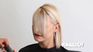 Как стричь косую чёлку, стрижка челки toni&guy