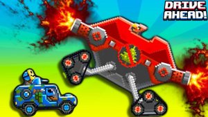 Drive Ahead ОГРОМНЫЙ БОСС ПТЕРОДАКТИЛЬ! Безумные ЗАДАНИЯ Игра про БОЕВЫЕ МАШИНКИ Драйв Ахед от FGTV